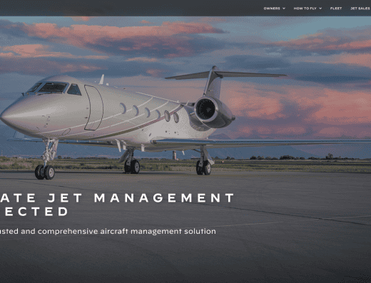 Picture of Jet Select Aviation company website