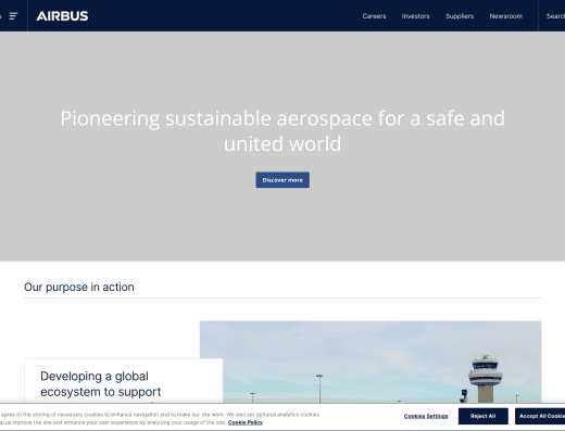 Picture of  company website
