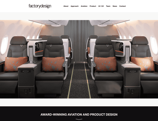 Picture of Factorydesign company website