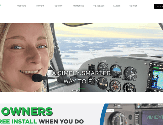 Picture of Avidyne Corporation company website