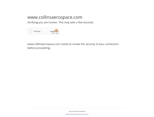 Picture of Collins Aerospace company website