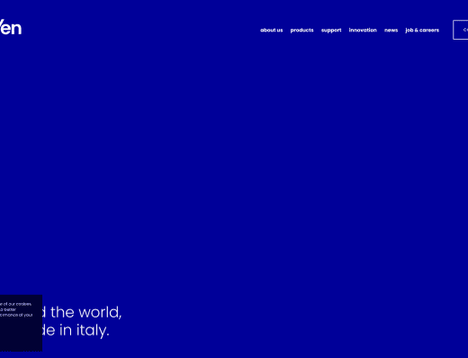 Picture of Geven company website