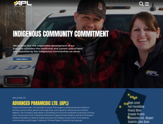 Picture of Advanced Paramedic Ltd company website.