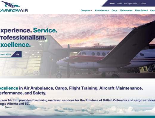 Picture of Carson Air Ltd company website.