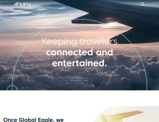 Picture of Global Eagle company website