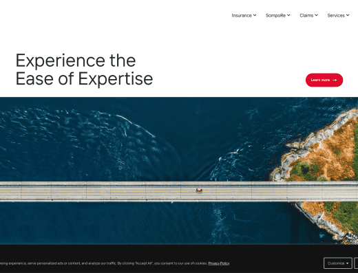 Picture of Sompo International company website