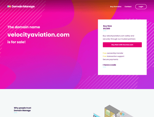 Picture of Velocity Aviation Capital company website