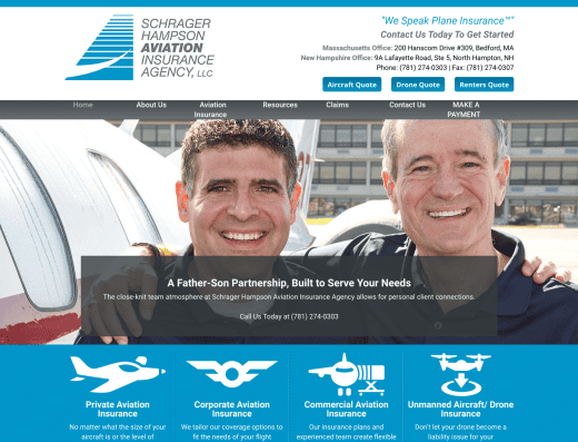 Picture of Wings Aviation Insurance Agency company website