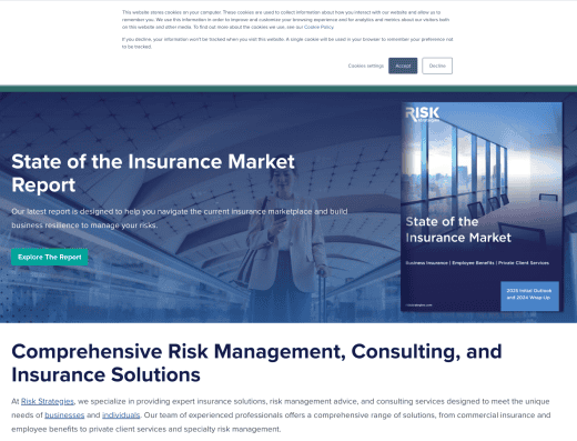 Picture of Risk Strategies Company - Aviation company website
