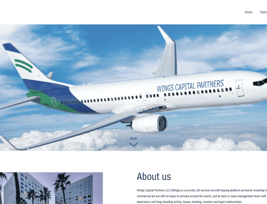 Picture of Wings Capital Partners company website