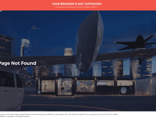 Picture of Skyports Drone Services company website
