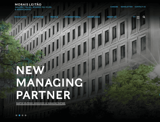 Picture of Morais Leitão company website