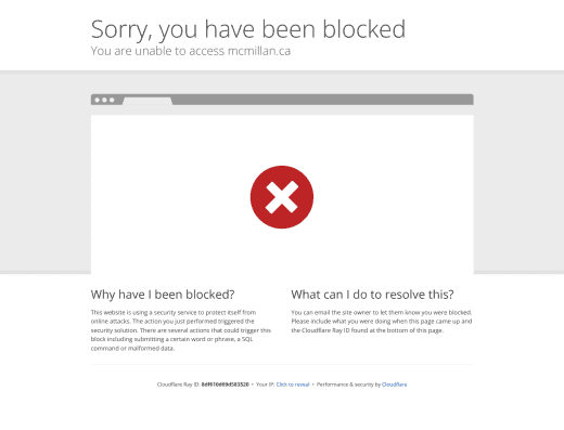 Picture of McMillan LLP company website