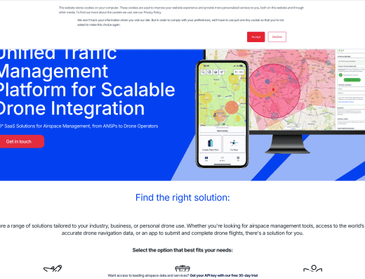 Picture of Altitude Angel company website