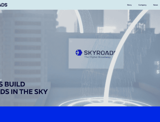Picture of Skyroads company website
