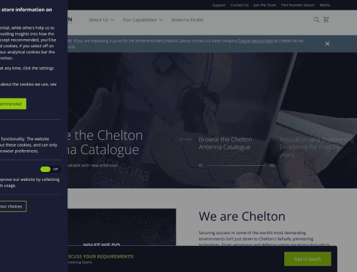 Picture of Cobham Aerospace Connectivity (Chelton Limited) company website