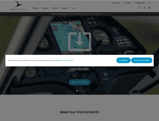 Picture of LX Navigation company website