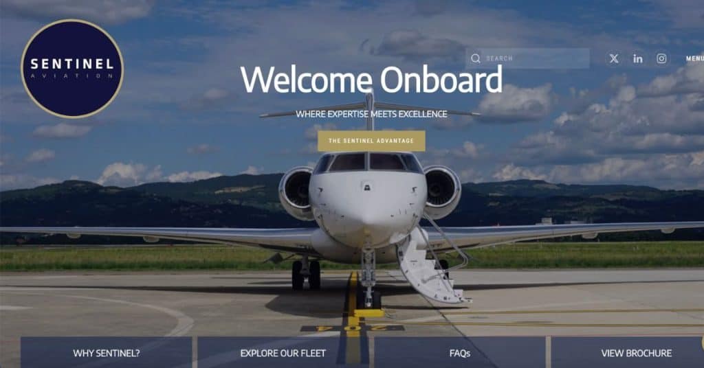 Sentinel Aviation - best private jet charter companies