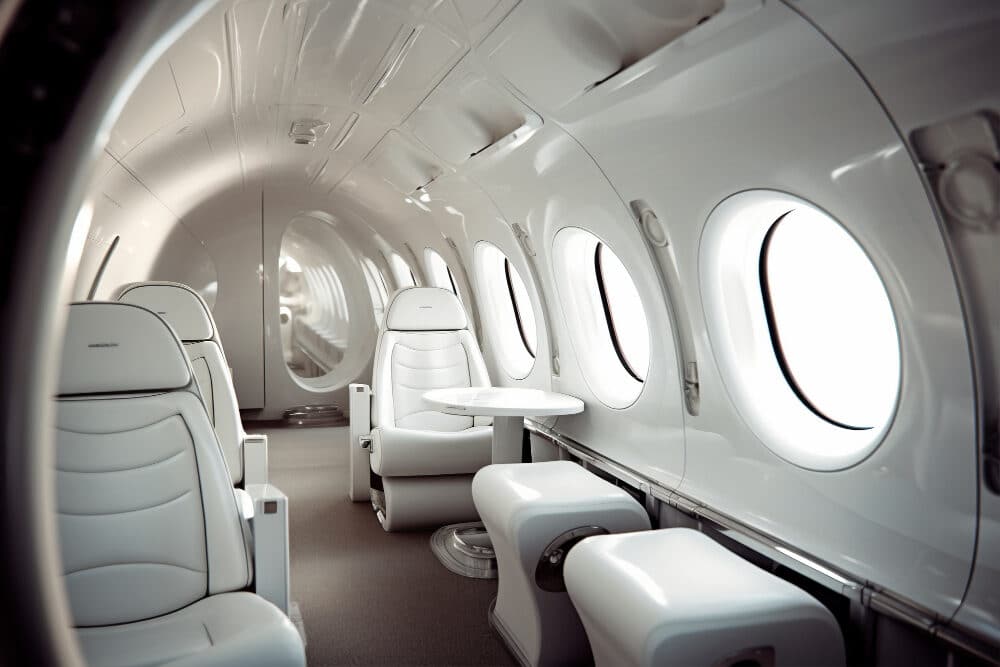Private Jet Interior Staging and Charter Marketing