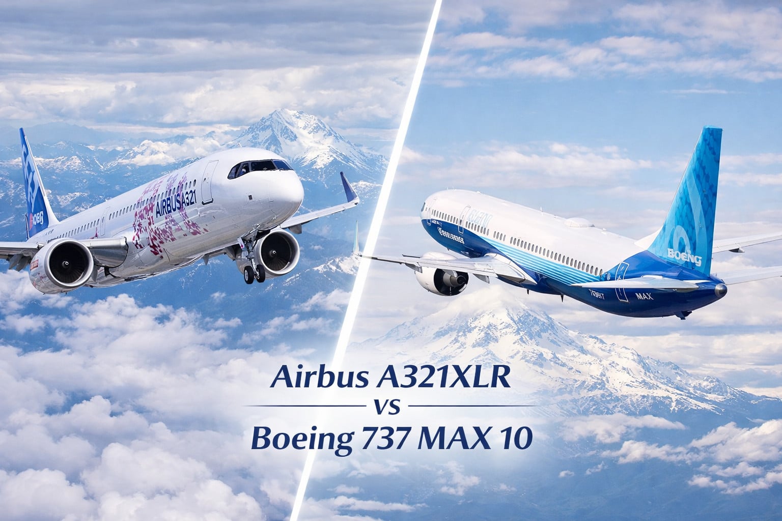 Airbus A321XLR vs Boeing 737 MAX 10: Long-Range Narrowbody Comparison